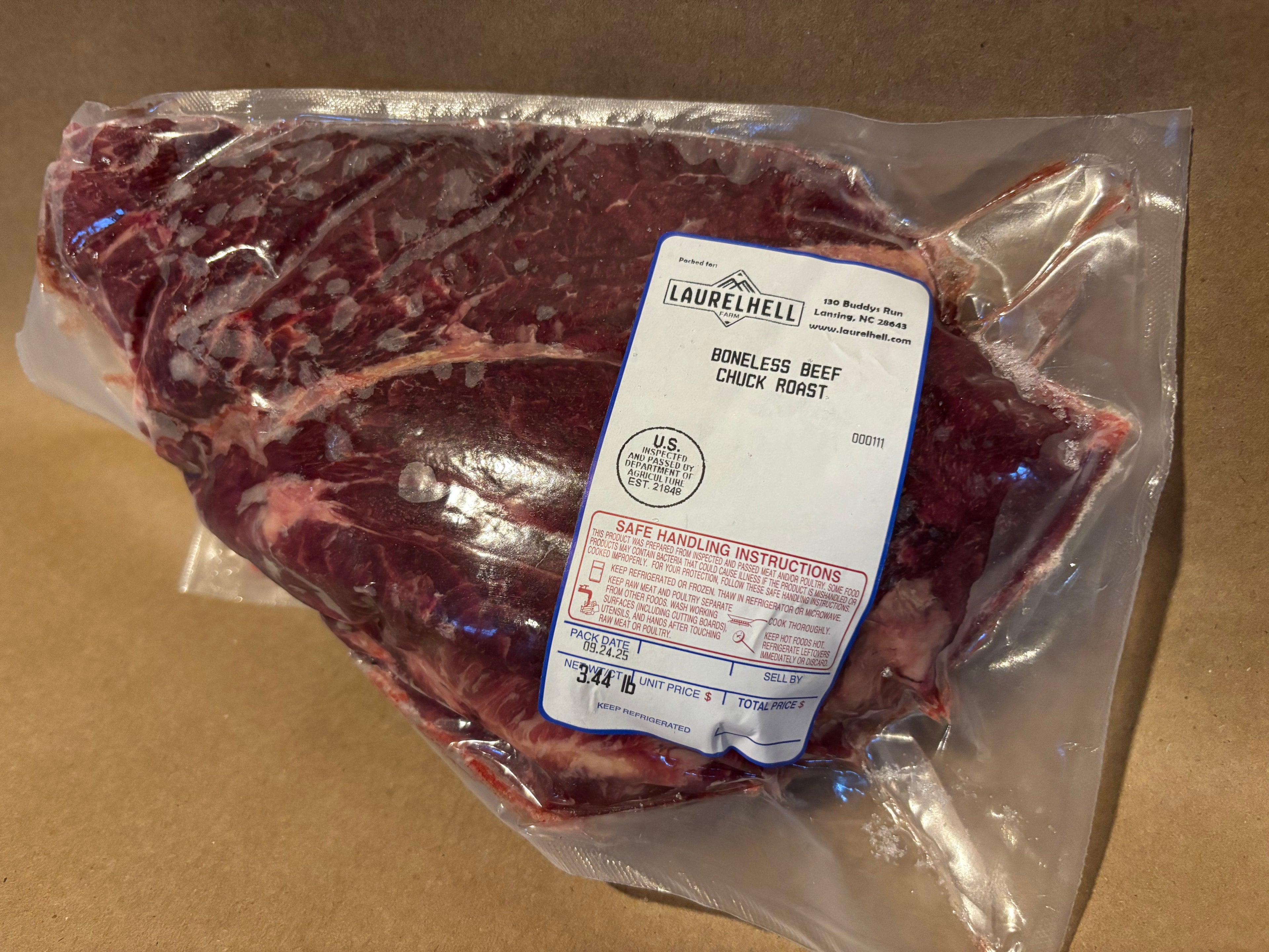 Boneless Chuck Roast